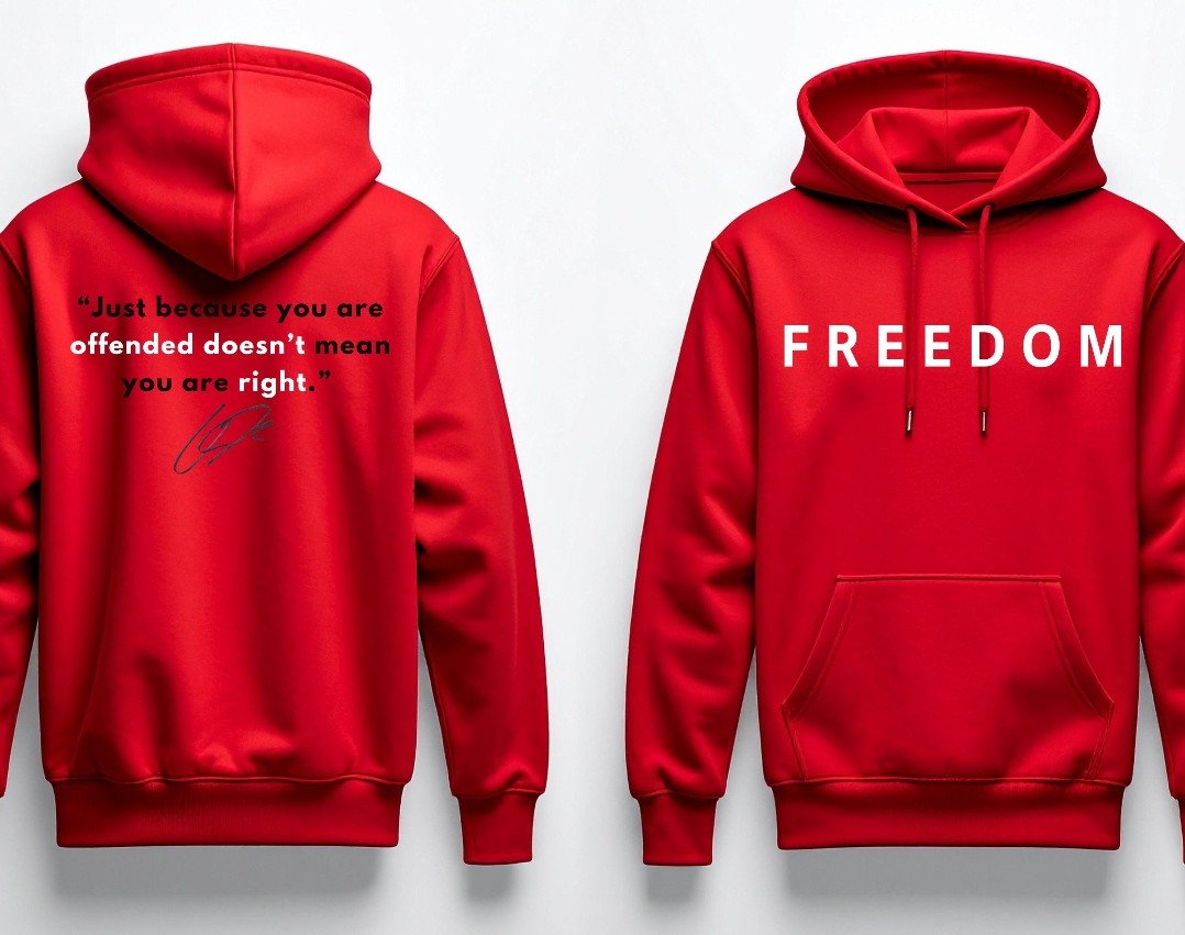 Freedom Hoodie with Offended quote