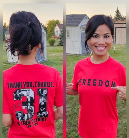 Freedom Tee with 31 on back